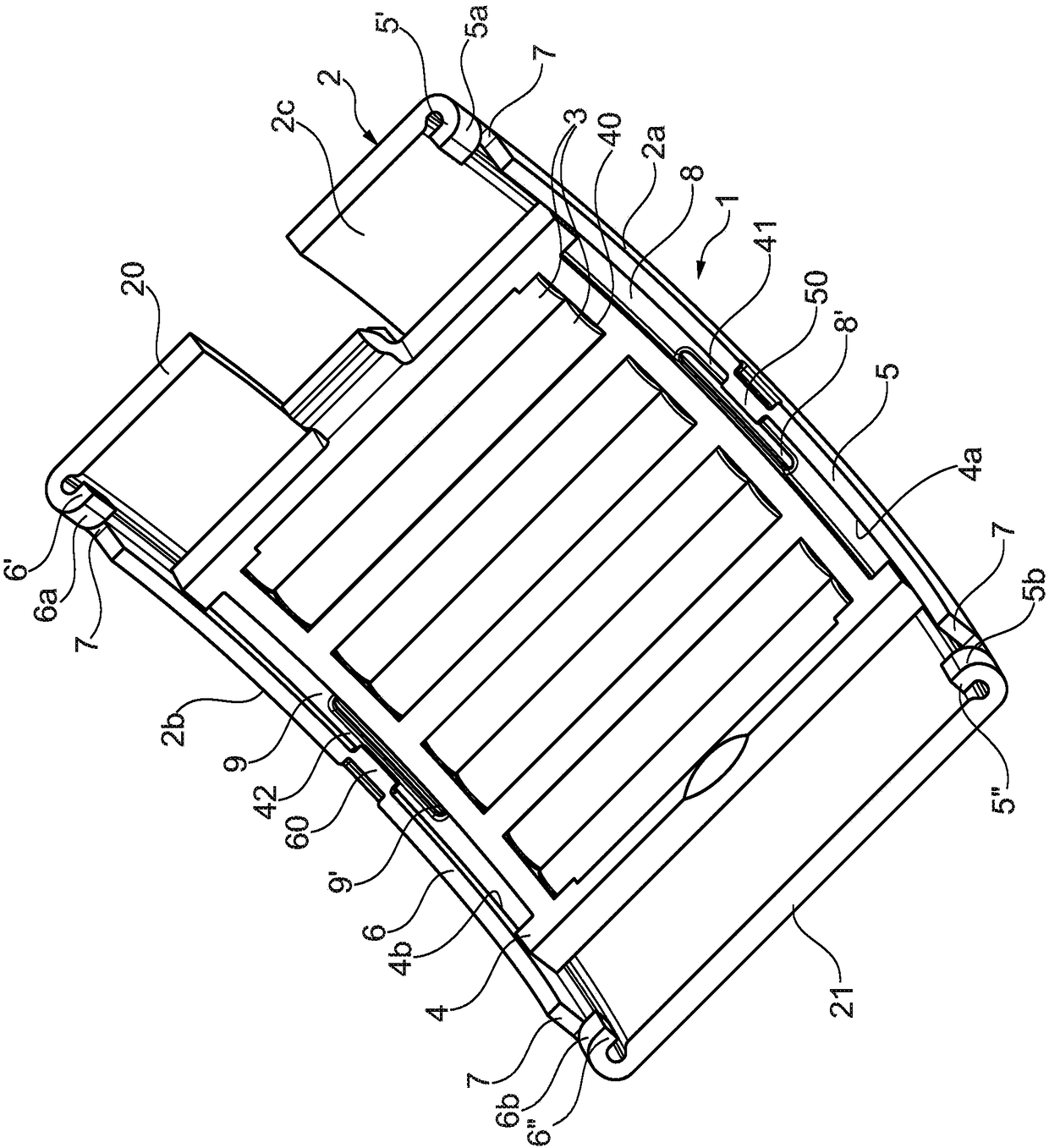 Segment rolling bearing and disk brake device