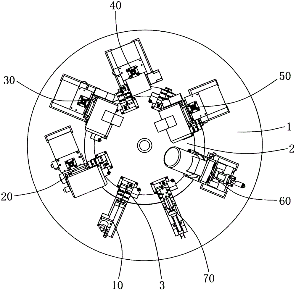 Full-automatic multi-procedure synchronous machining composite numerical control machine tool