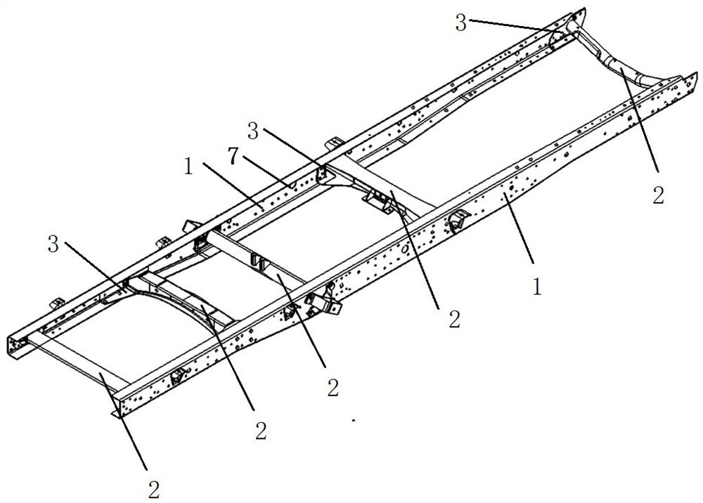 A kind of variable rigidity composite vehicle frame preparation method and the vehicle frame prepared therewith