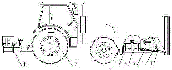 A cassava stalk crushing and returning machine