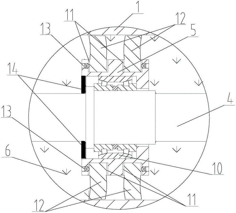 Rotating type viscous fluid damper