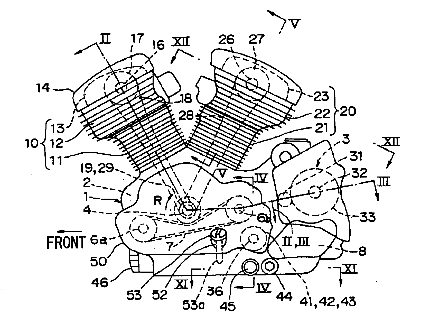 Lubricant structure of engine