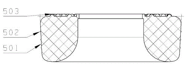 Torsion beam rear suspension frame lining assembly