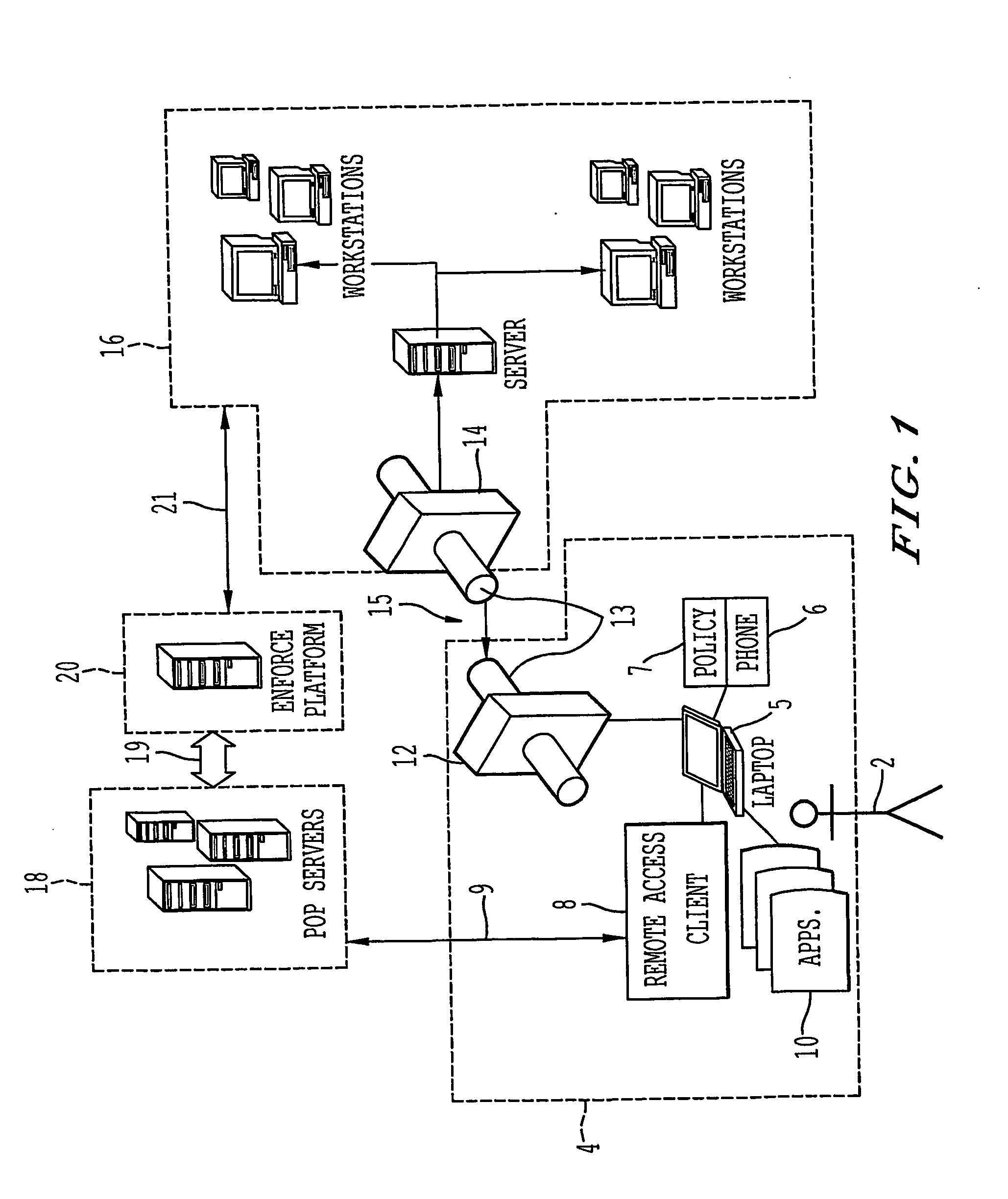 Client-side network access polices and management applications