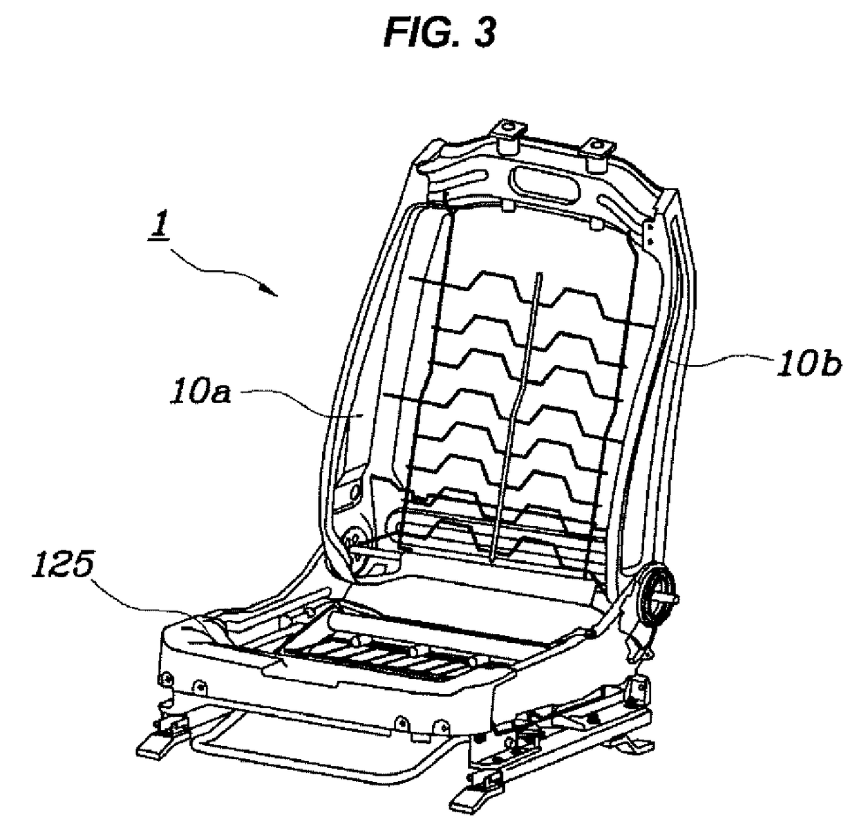 Seatback frame structure for vehicles