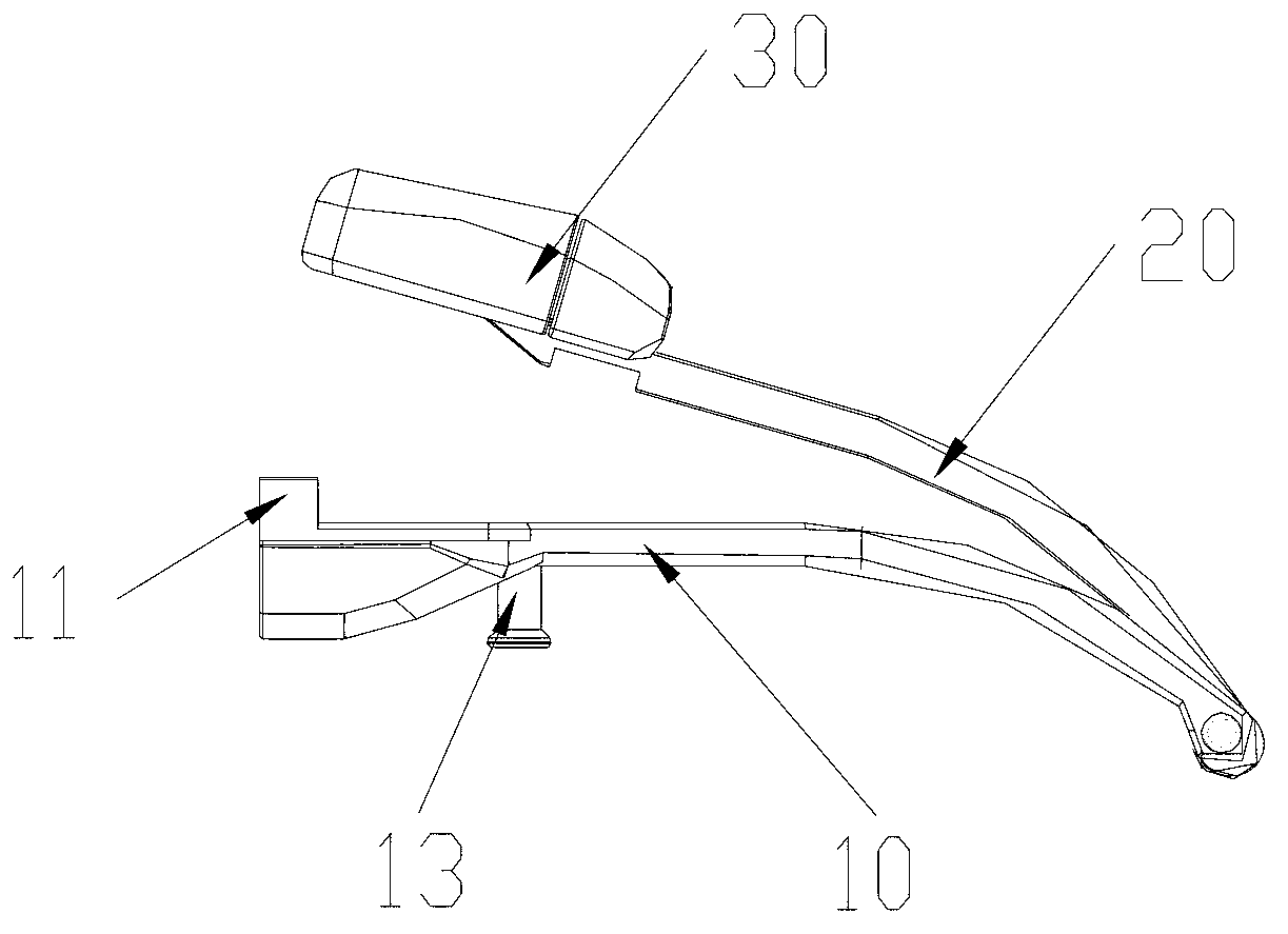 Fastener opened from single side and watch