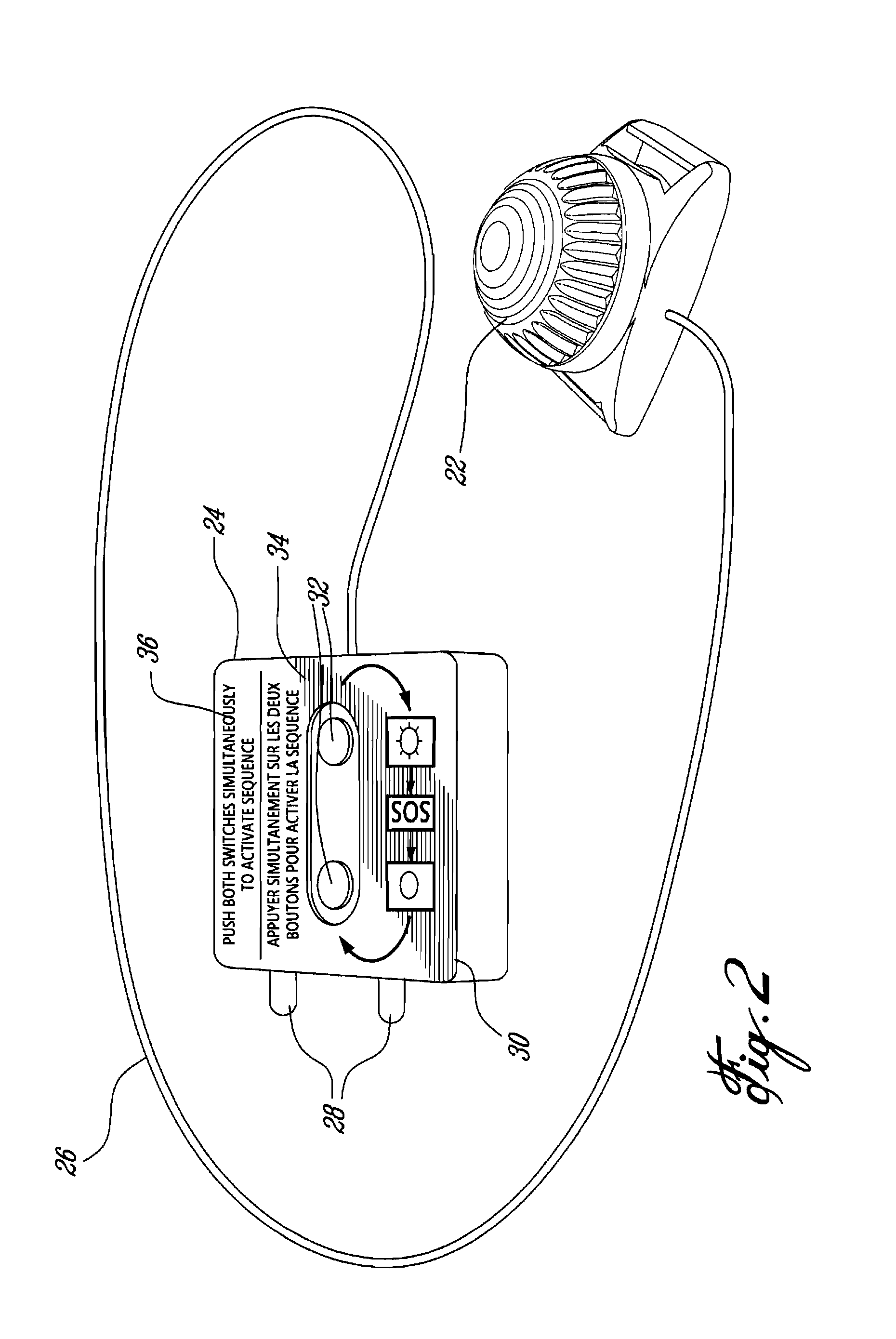 Water activated safety light and flotation device using same