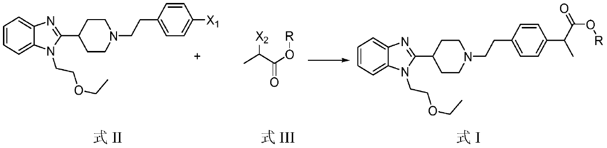 2-phenyl propionic ester derivative and preparation method and application thereof