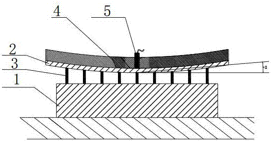 Large-area composite plate explosive welding production process