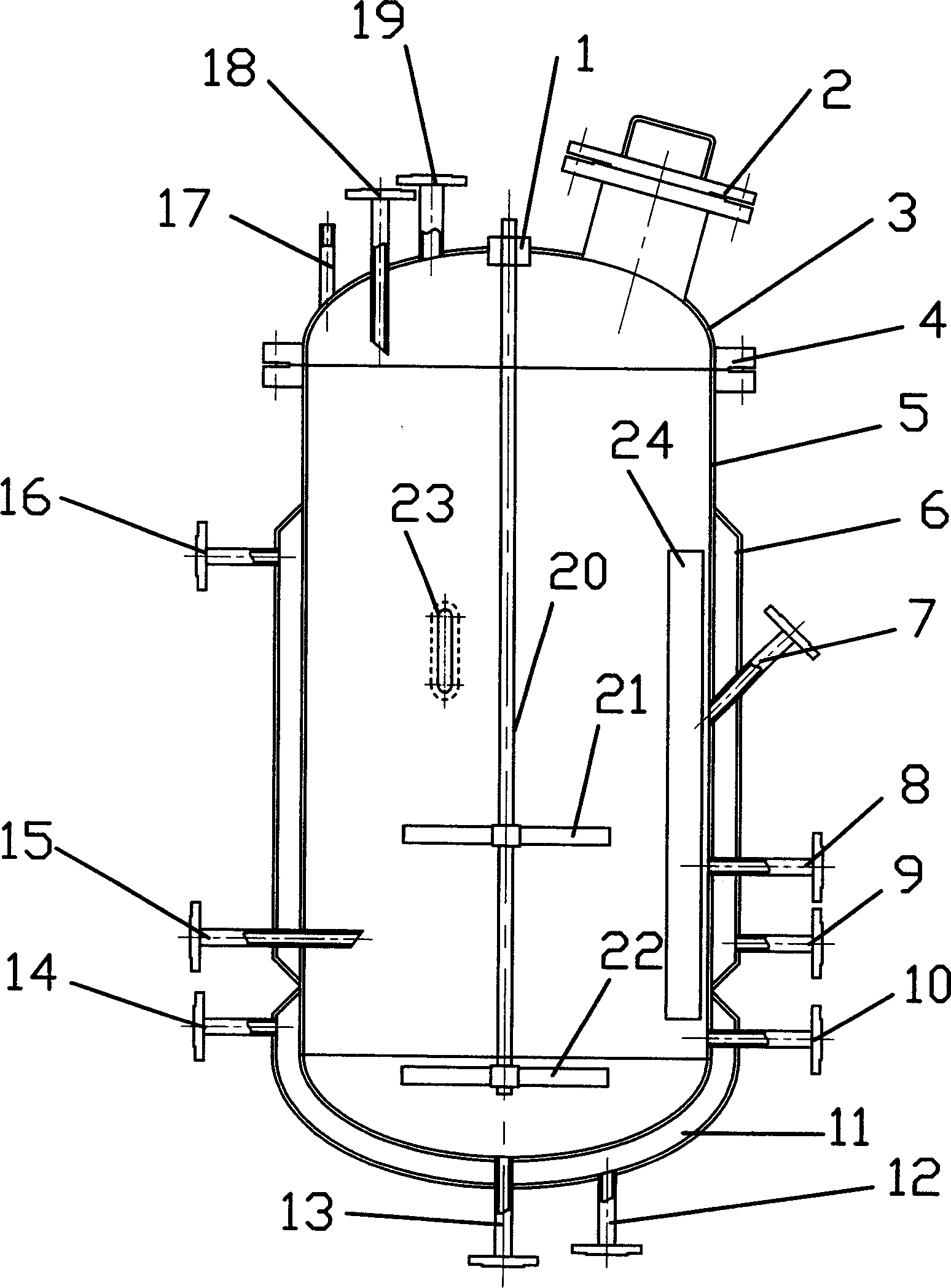 Multifunctional post-extraction tank for extracting biological reaction product