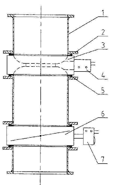 Cigarette machine induced-draft pipe with adjustable draft velocity