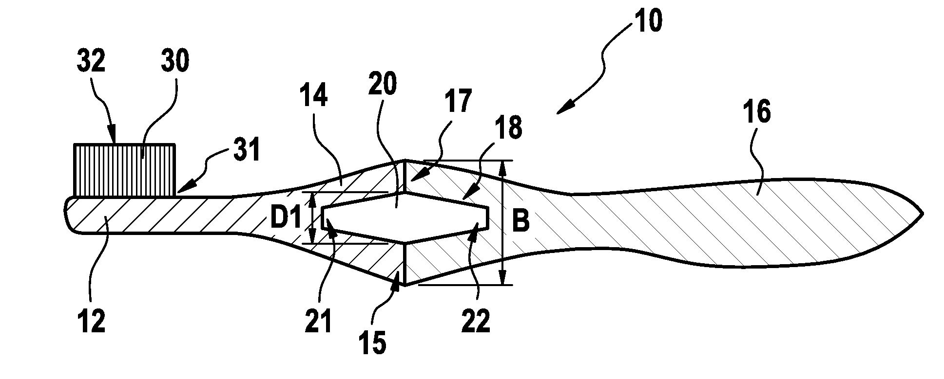 Manual toothbrush concept being combined from three parts