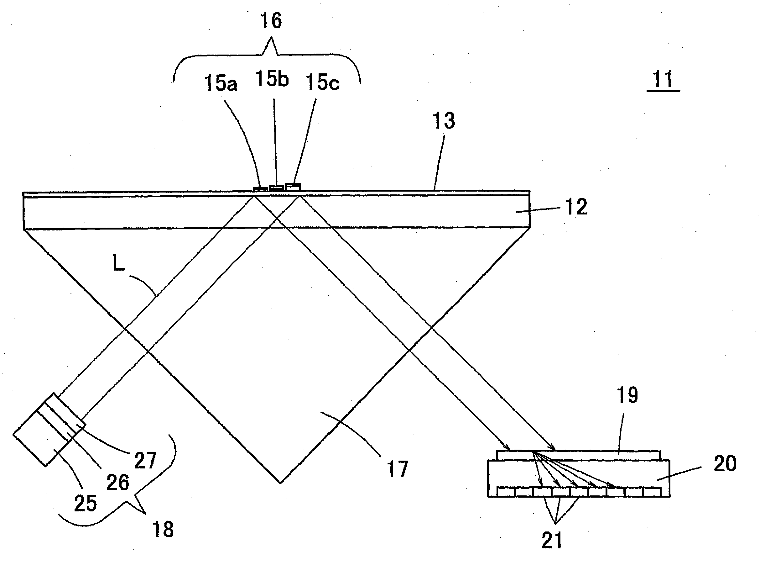 Chip for surface plasmon resonance sensor and surface plasmon resonance sensor