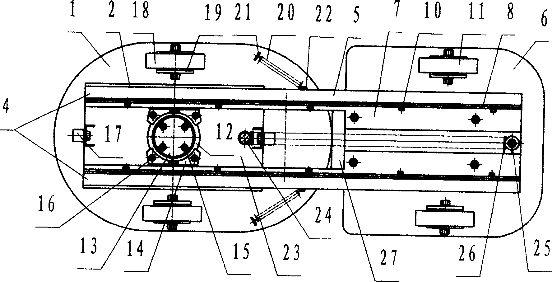 Body retractable self-moving slide board