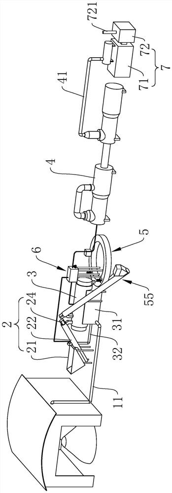 Thermal desorption treatment process and remediation device for organic contaminated soil