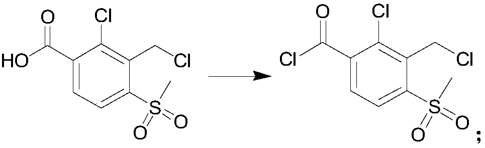 Preparation method of 2-(2-chloro-3-chloromethyl-4-methylsulfonyl benzoyl)-1,3-cyclohexanedione