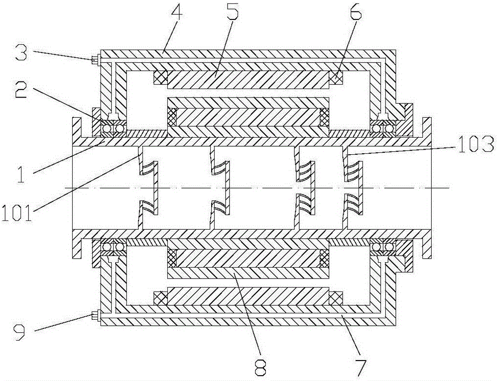 Integrated motor water pump