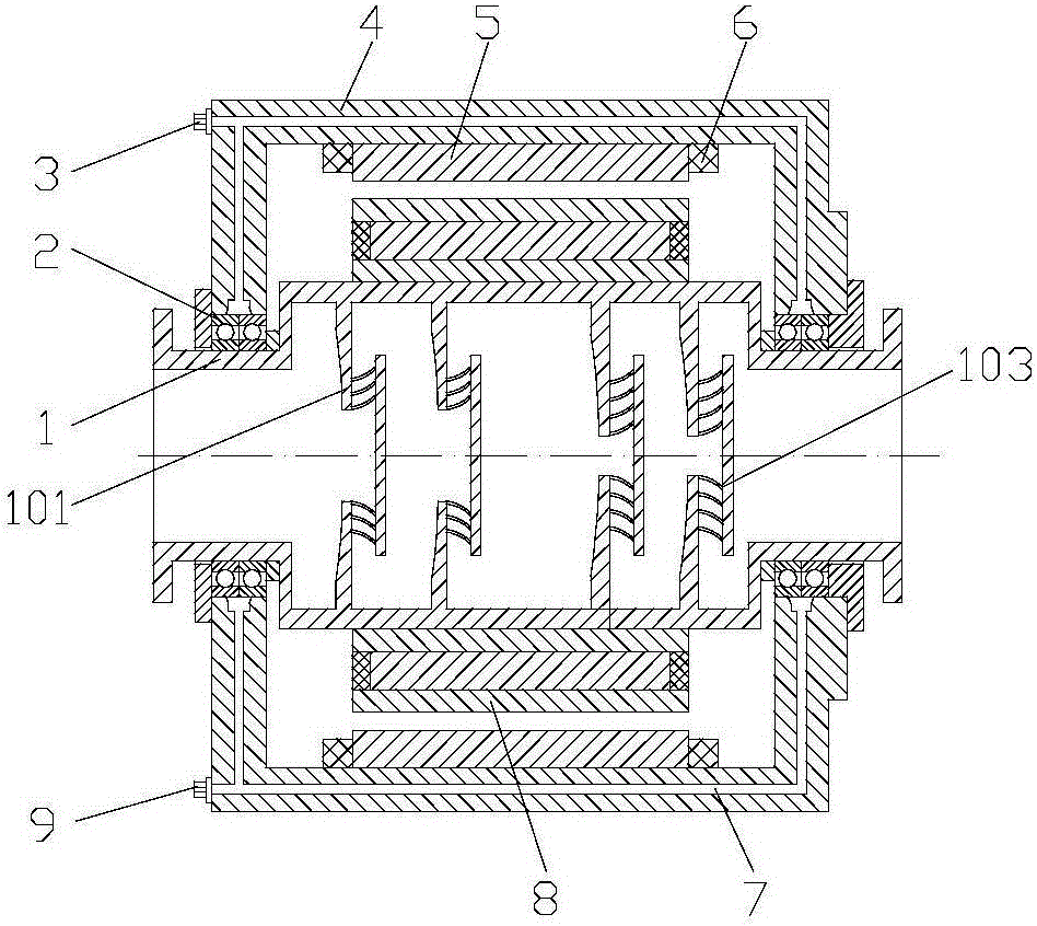 Integrated motor water pump