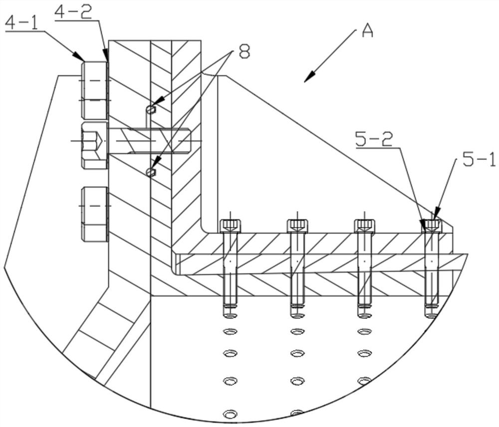 External pressure resistant cabin structure and preparation method thereof