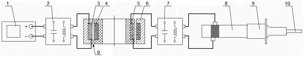 Circuit compensation network of non-contact power supply ultrasonic vibration system based on efficiency