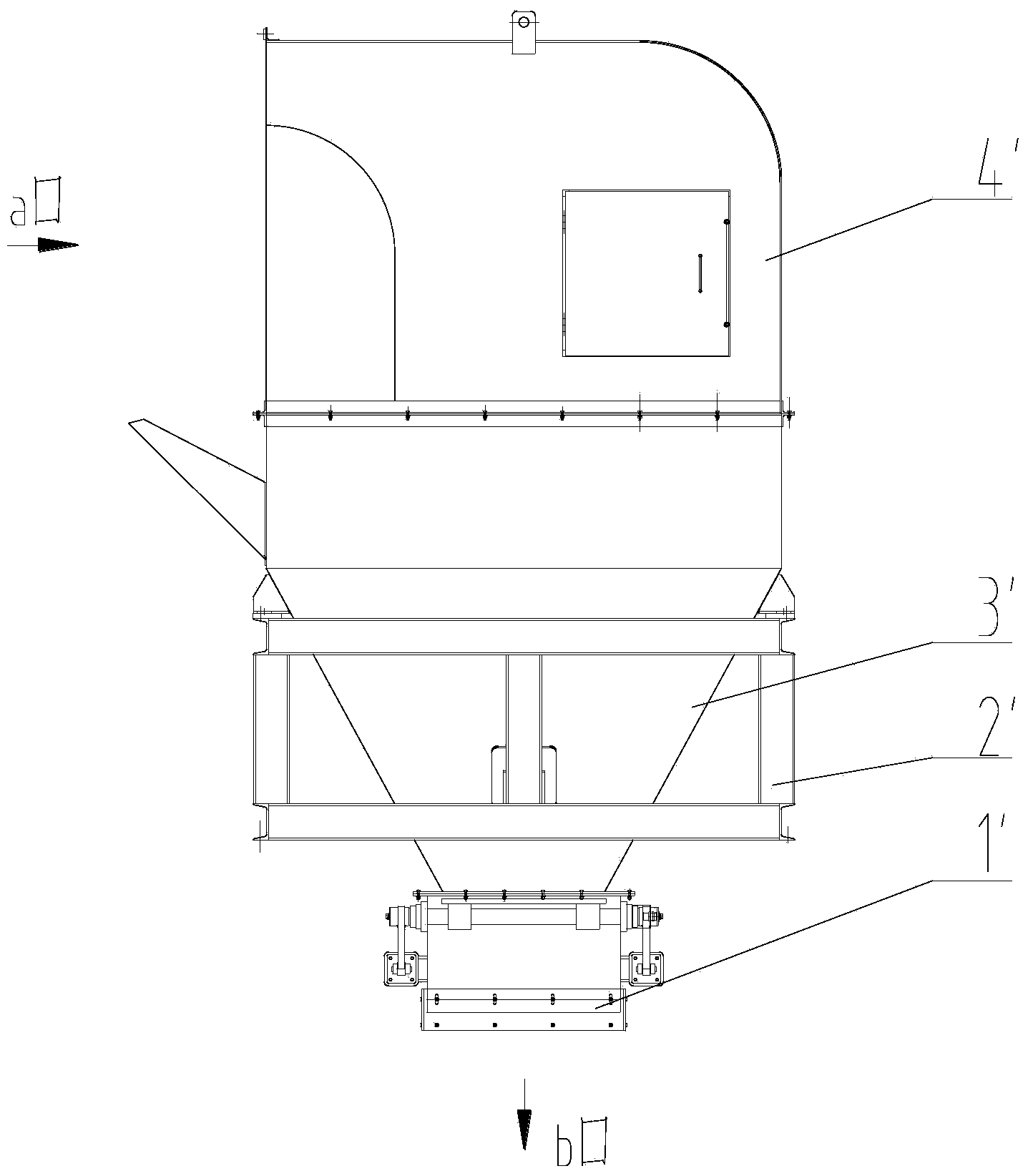 Aggregate holding hopper, concrete stirring station and aggregate distributing control method