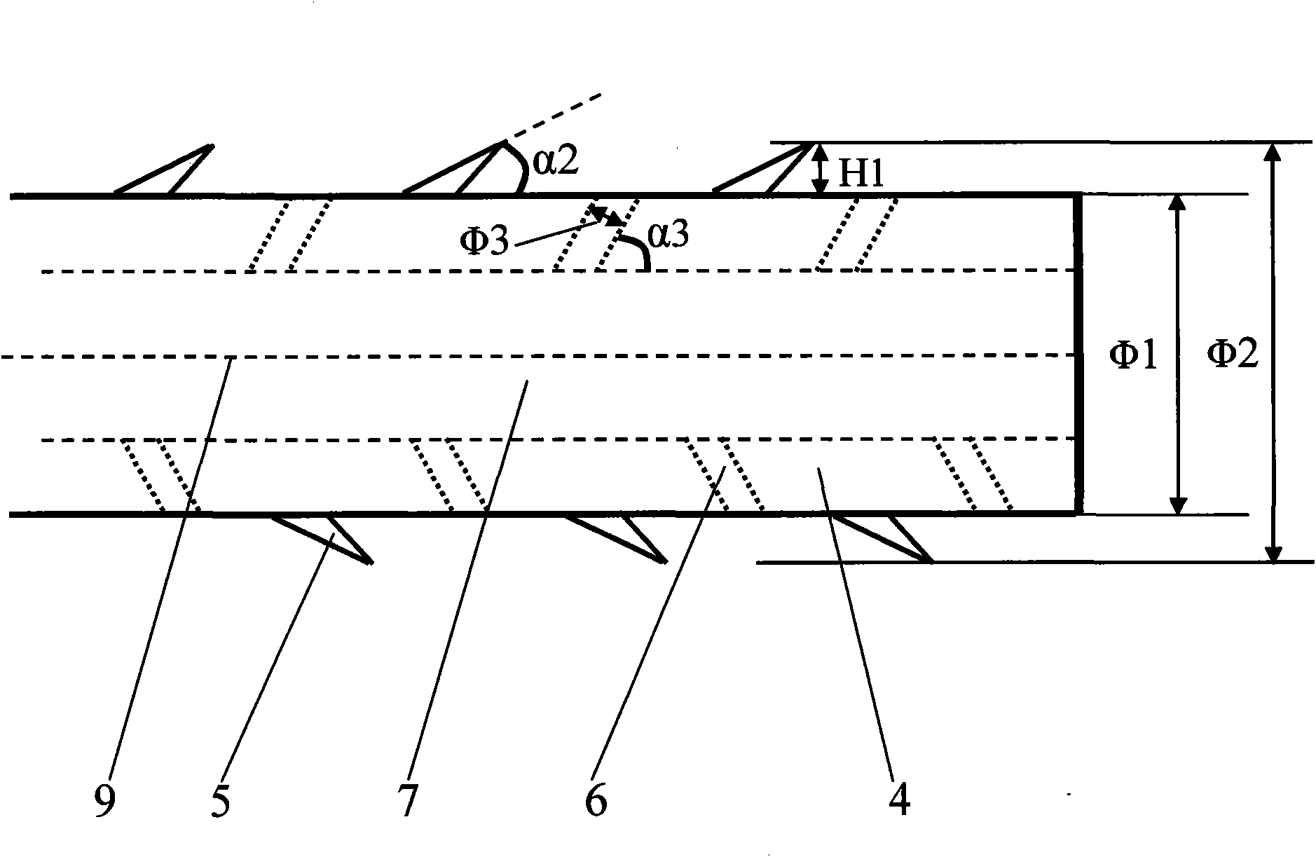 Medical vertebral arch pedicle renovating screw assembly