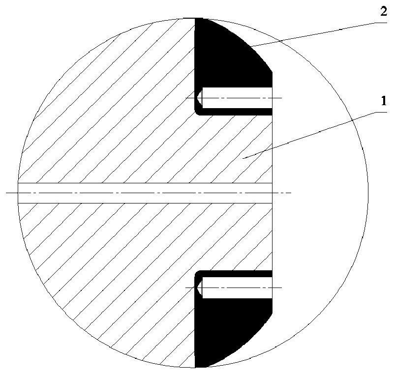 Welding method for impeller locking bolt and locking pin