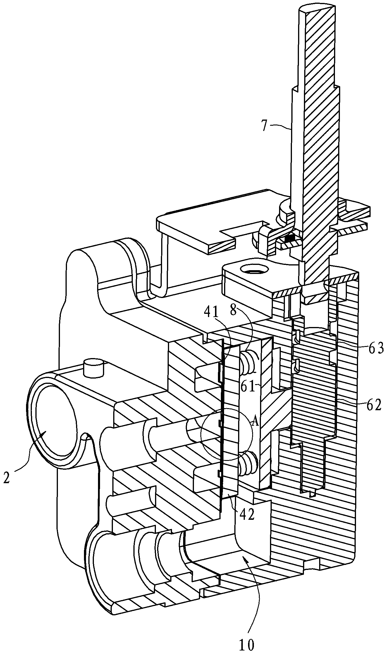 Adjusting valve capable of adjusting fire linearly