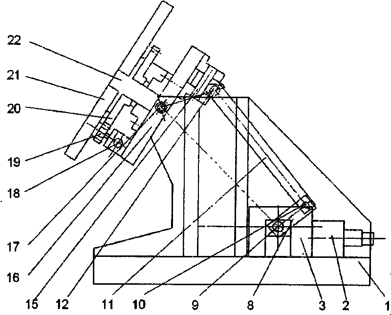 Double connecting rods type reversible table