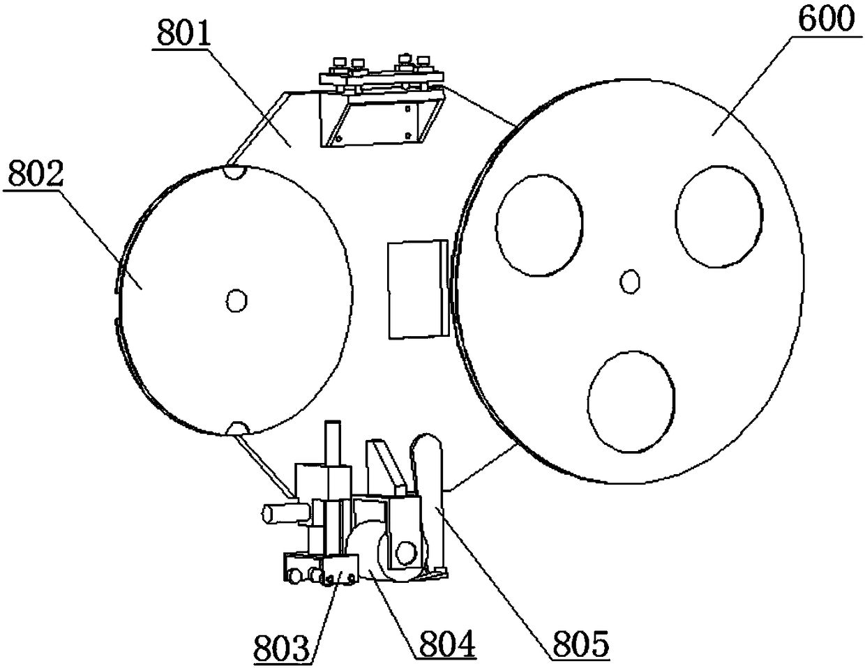 Equipment and system for pasting double faced adhesive tape