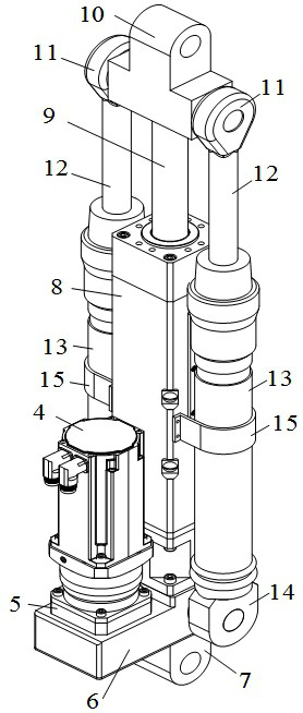 An integrated electromechanical-hydraulic drive and energy storage integrated actuating device