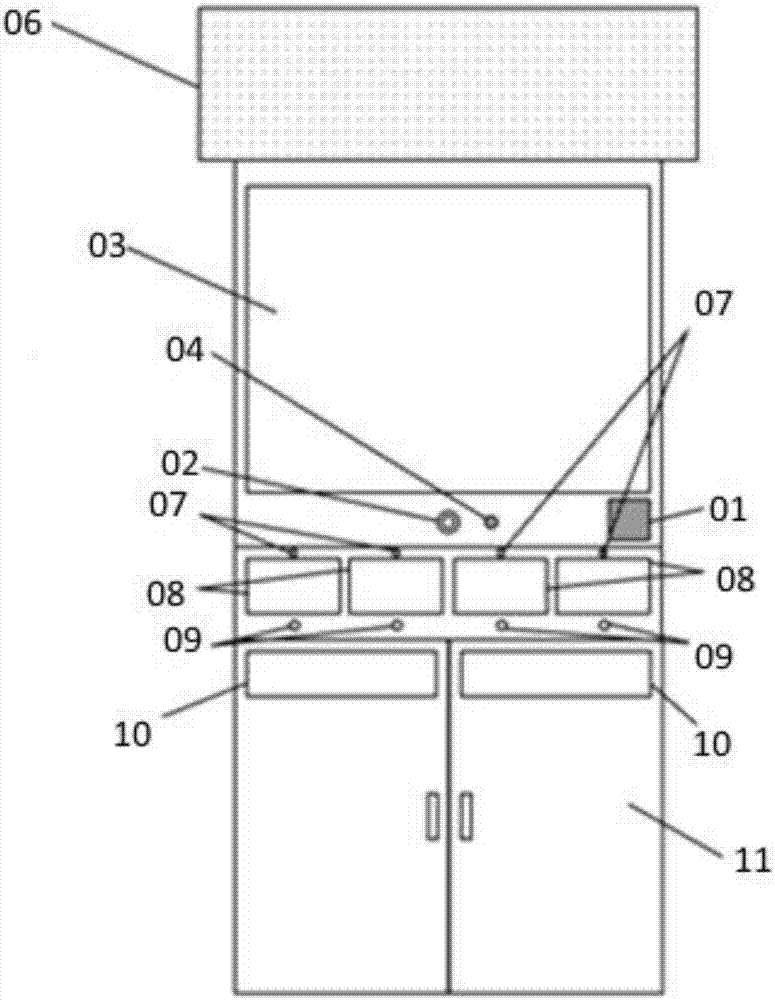 Garbage classification prompt garbage can and system based on image recognition