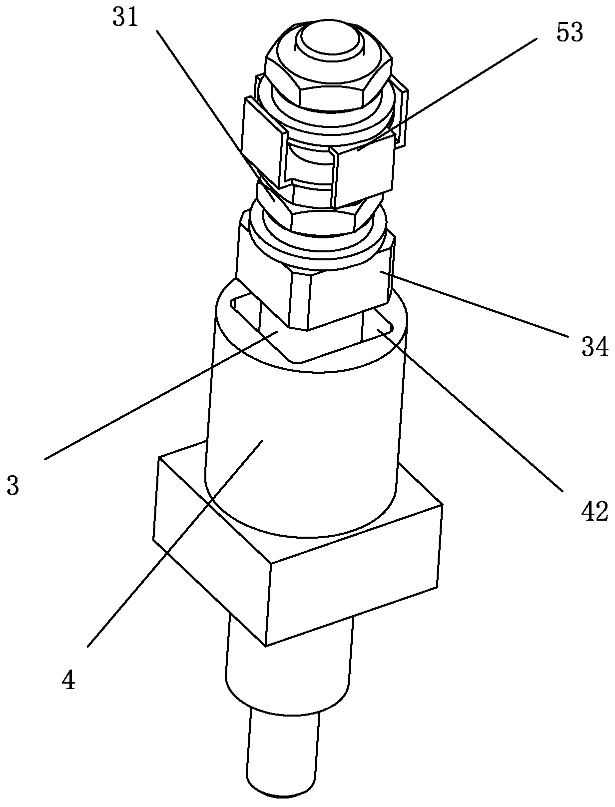 Wiring device of mining explosion-proof permanent magnet synchronous variable-frequency traction motor