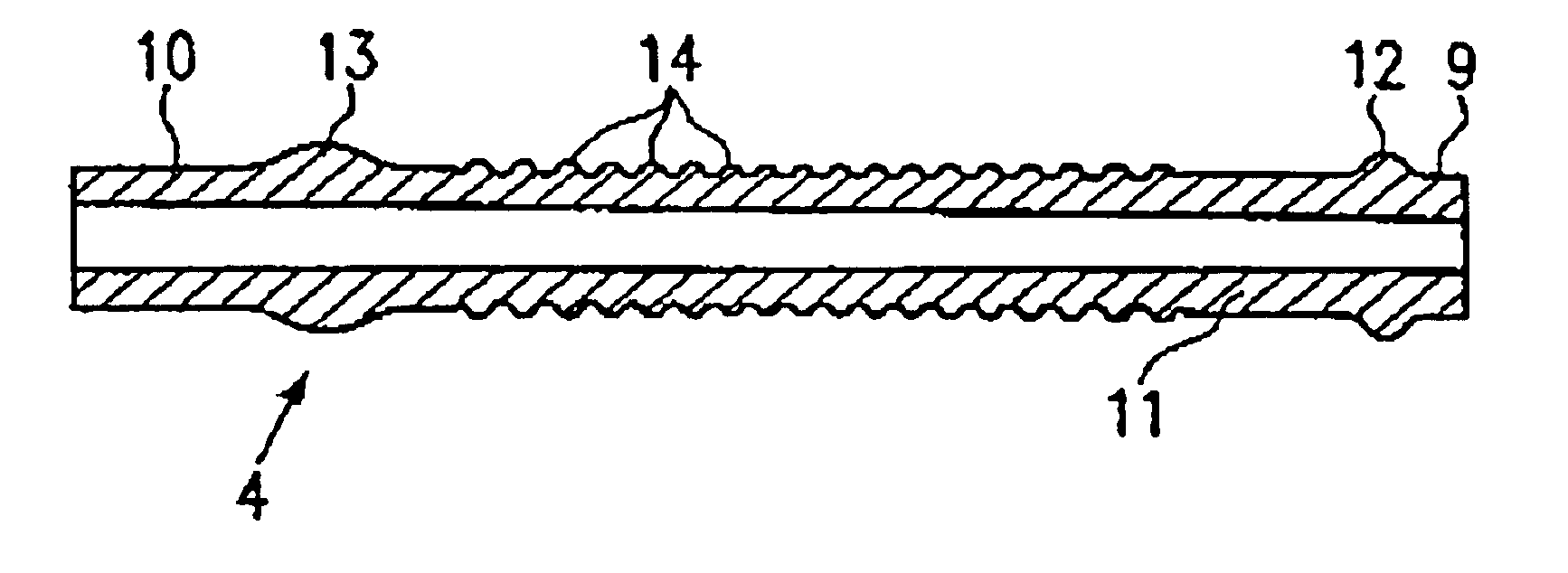 Flexible milk hose for an automatic milking plant