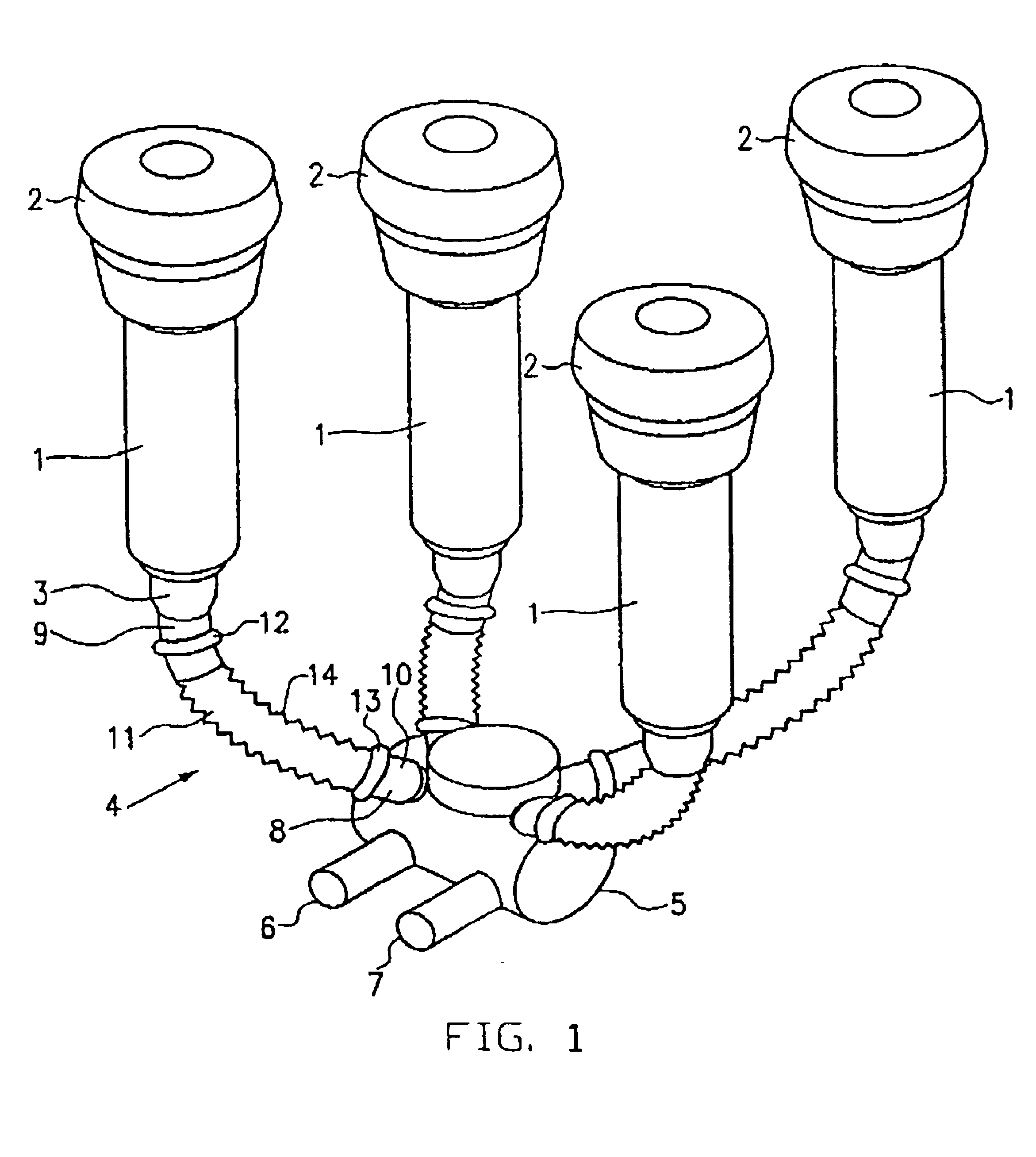 Flexible milk hose for an automatic milking plant