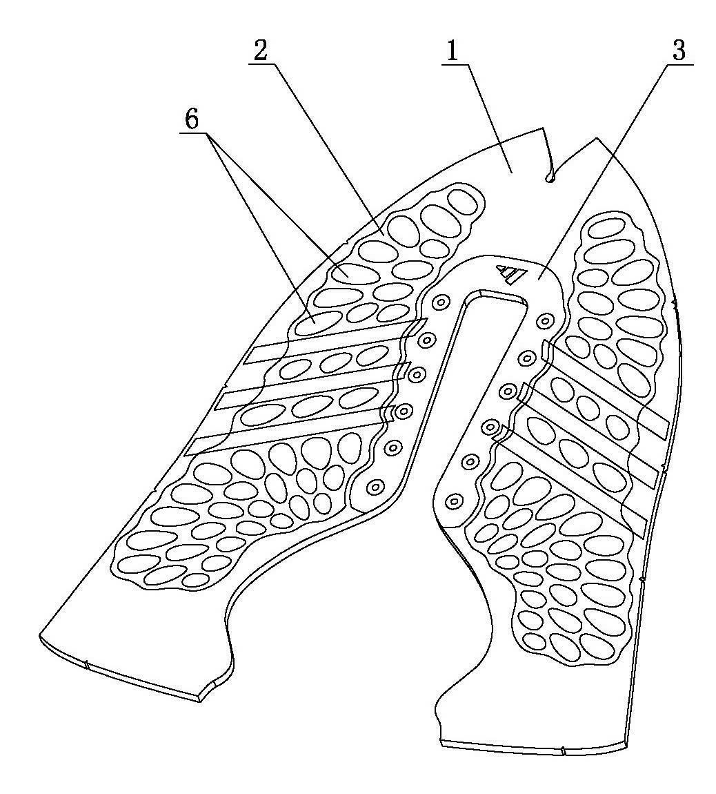 Sewing-free upper vamp and manufacture method thereof