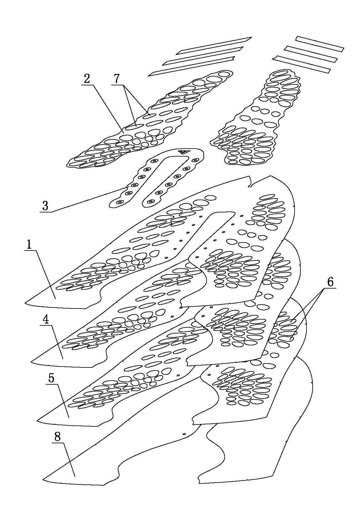 Sewing-free upper vamp and manufacture method thereof