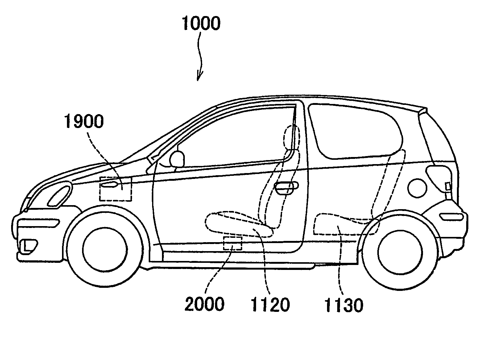 Vehicular battery mounting structure