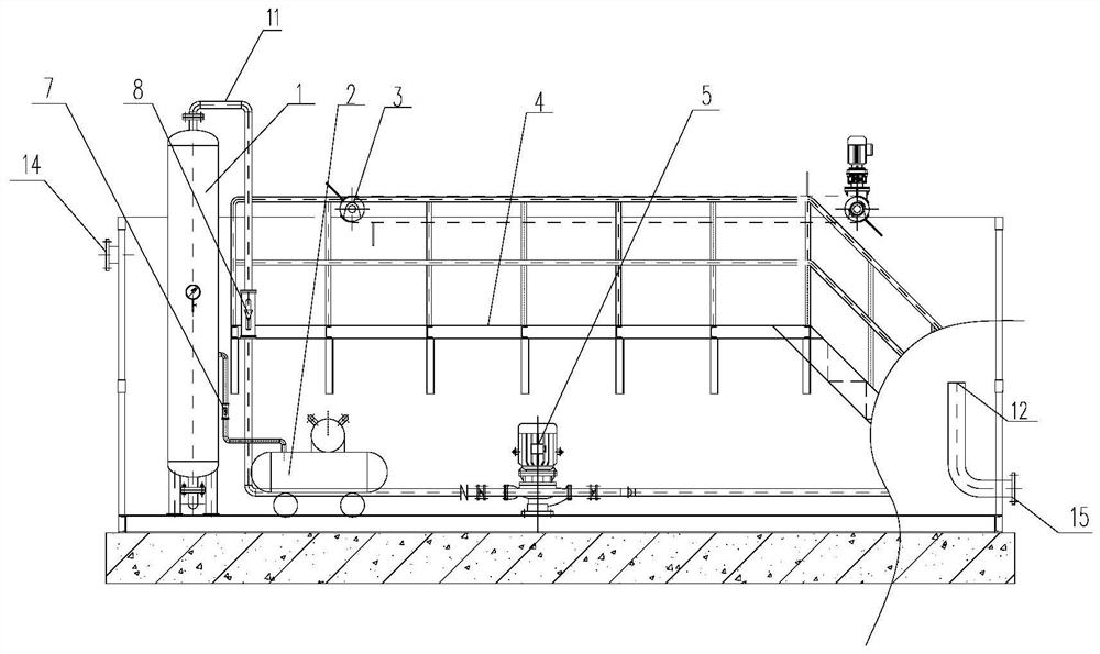 Wastewater treatment air floatation tank