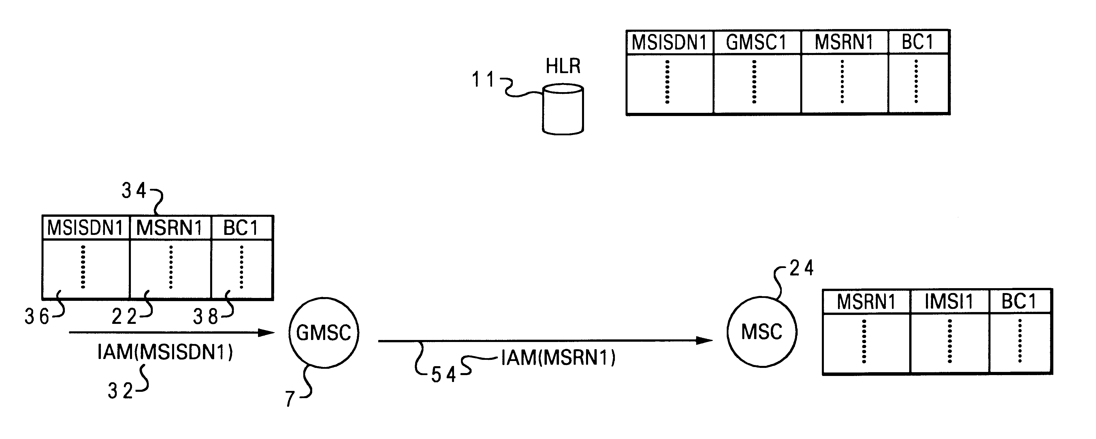 Method and system for reducing call setup by roaming number caching