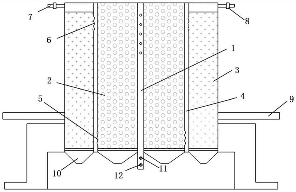 A sulfur iron autotrophic denitrification device and reaction control method