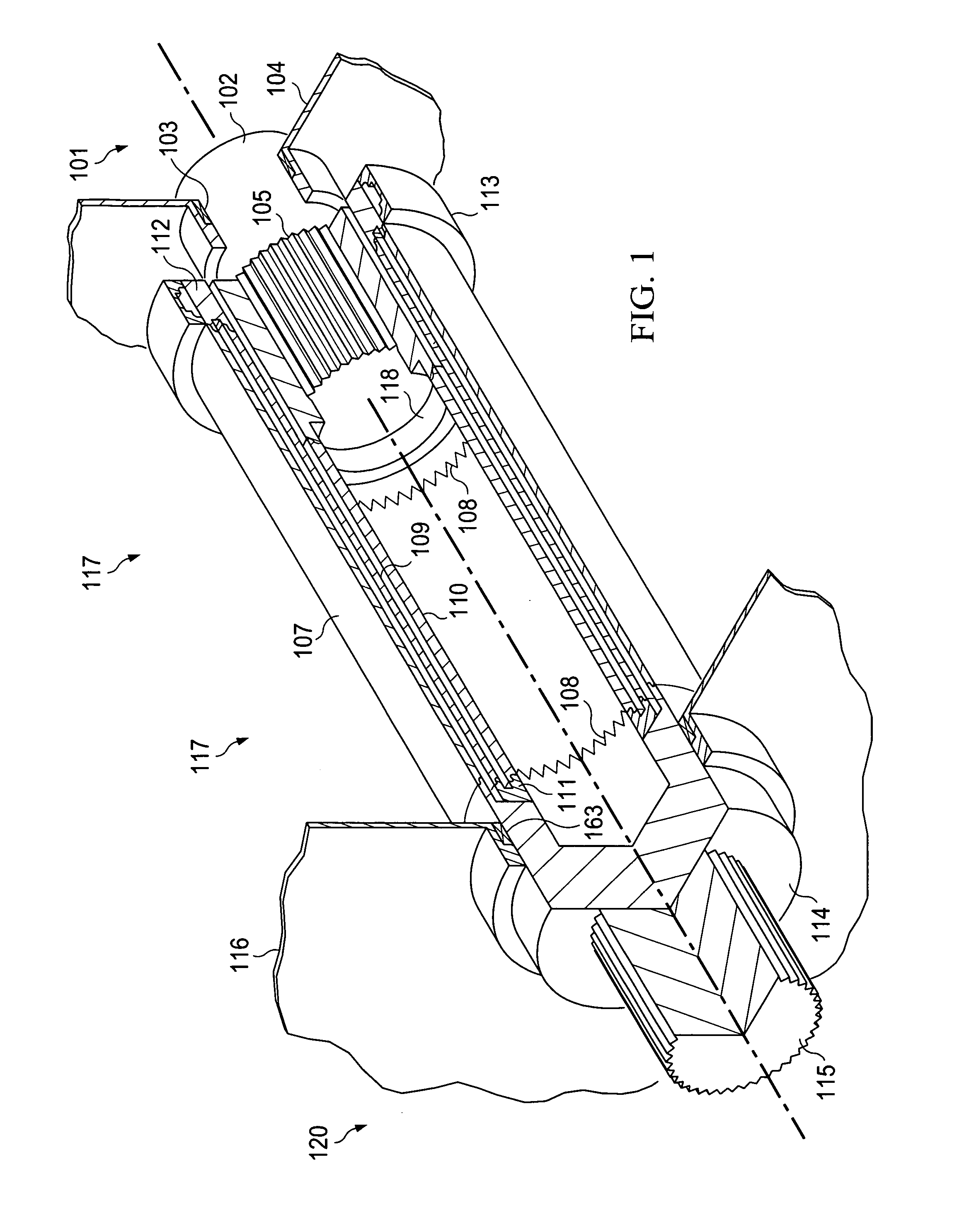 Low heat leak, high torque power shaft for cryogenic machines