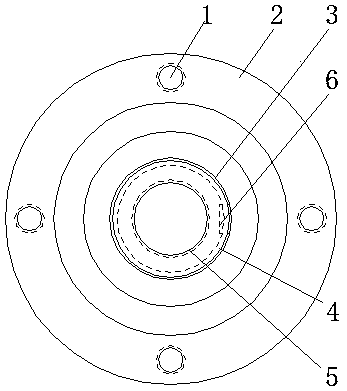 The right one-way bearing shaft of the bicycle driven by the forward and reverse rotation of the pedals