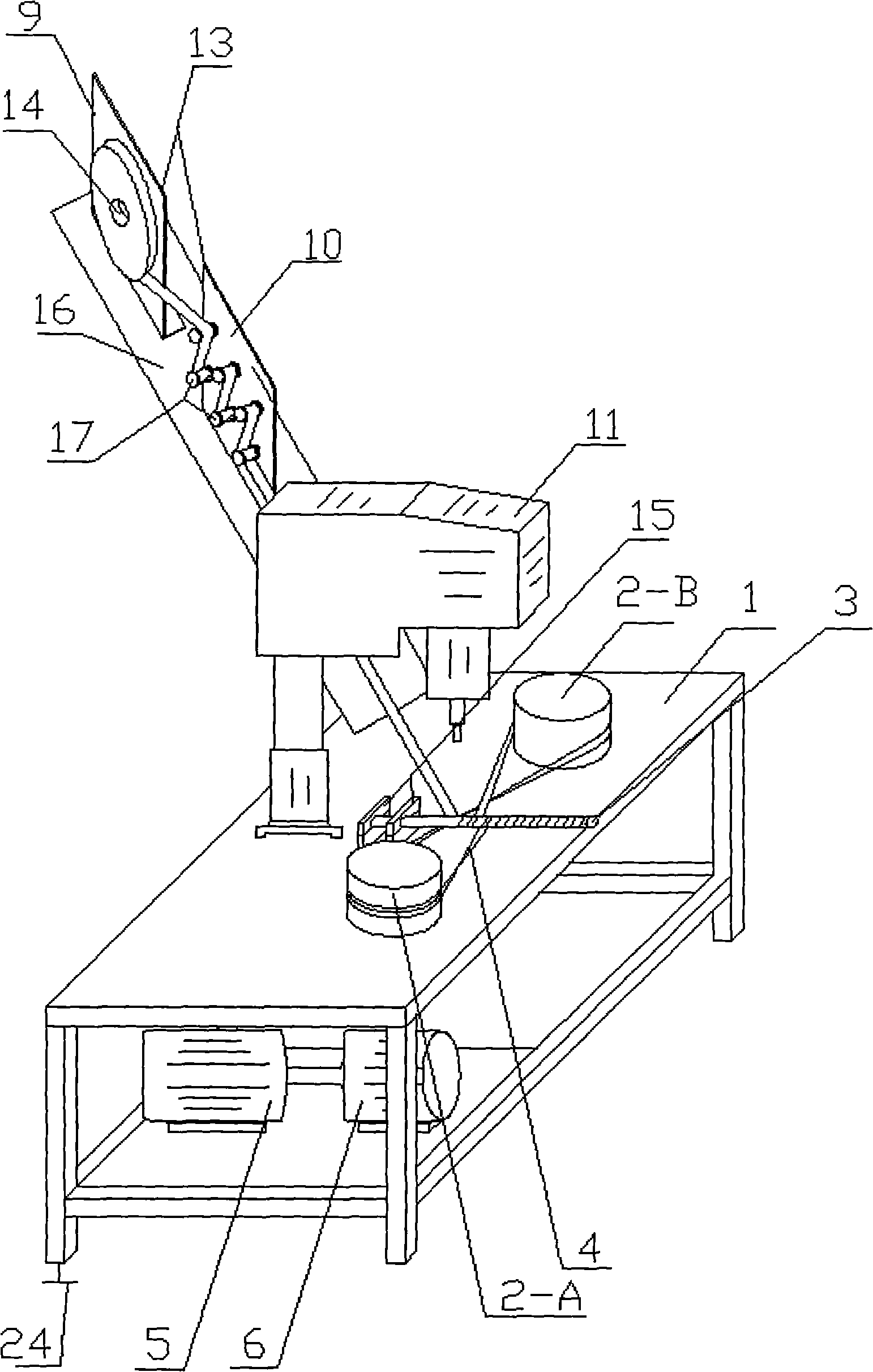 Tube winding machine and pipe membrane production equipment composed of the same