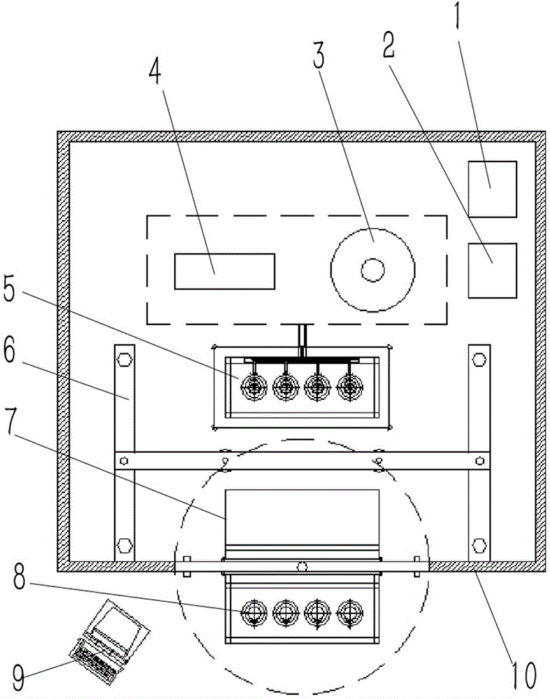 Load shifting device and vacuum arc-extinguishing chamber aging device using load shifting device