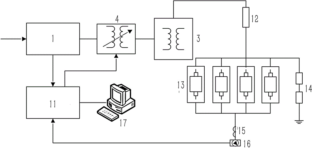 Load shifting device and vacuum arc-extinguishing chamber aging device using load shifting device