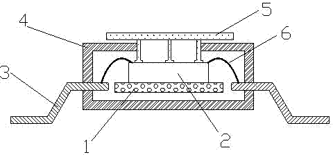 Chip packaging structure with good heat radiation performance