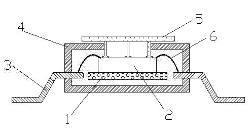 Chip packaging structure with good heat radiation performance