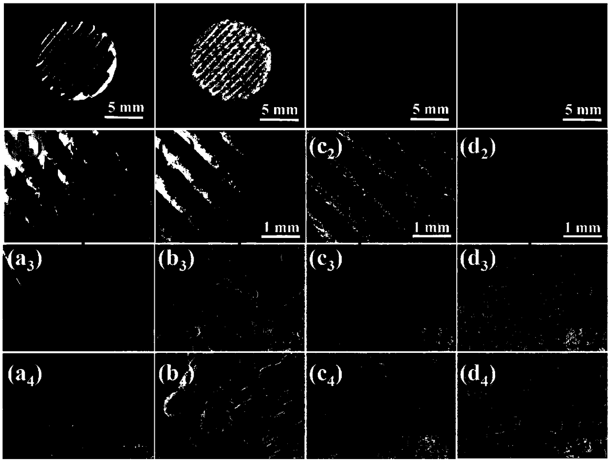 Molybdenum disulfide nano-sheet in-situ modified biological ceramic stent, preparation method and applications thereof