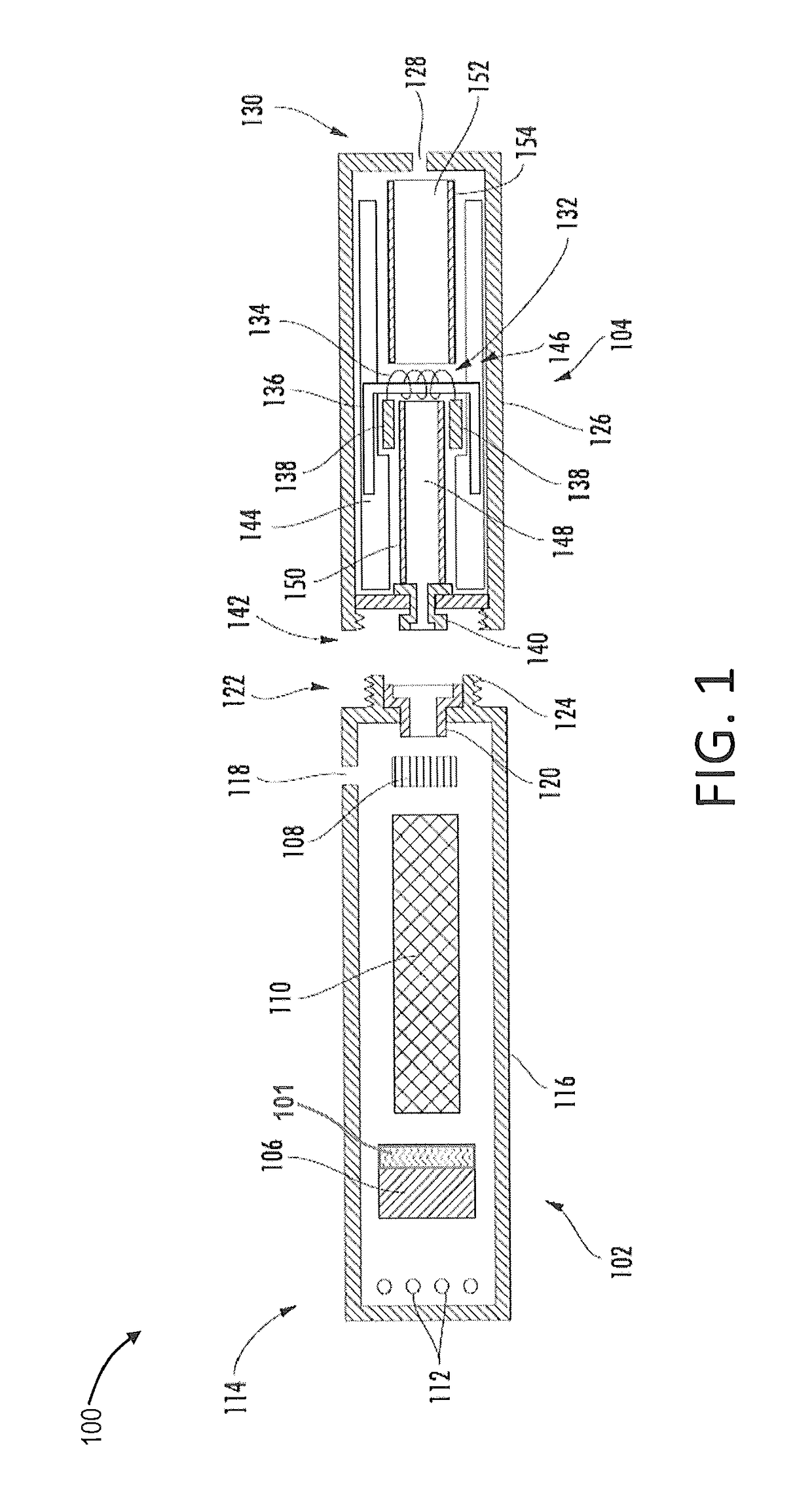 Electronic smoking article with improved storage of aerosol precursor compositions